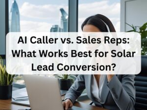 AI Caller vs. Sales Reps What Works Best for Solar Lead Conversion